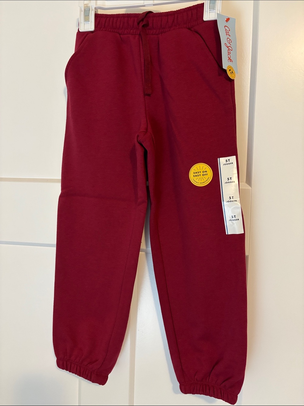 Cat & Jack Maroon Jogger Pants